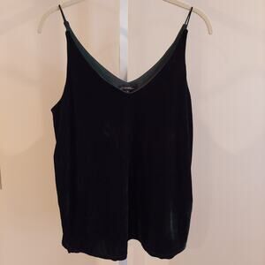 Shinestar Green Velvet Tank Top Size Medium Fairy Grunge Goth